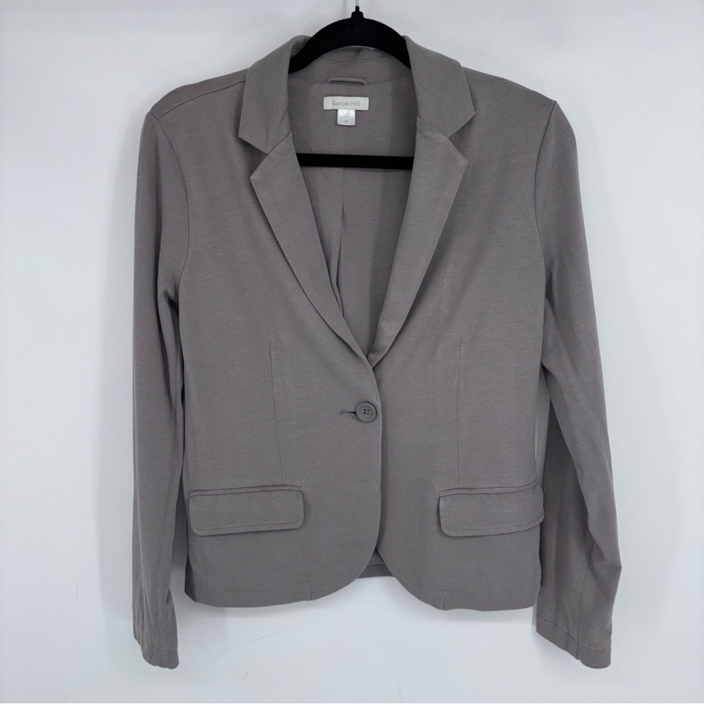 Garnet Hill Elegant Gray Blazer